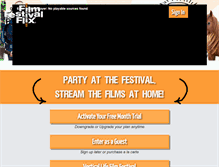 Tablet Screenshot of filmfestivalflix.com